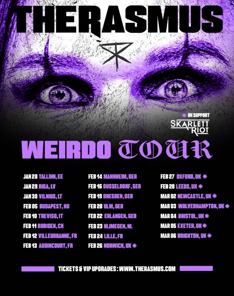 The Rasmus 'Weirdo' Tour 2027 Poster