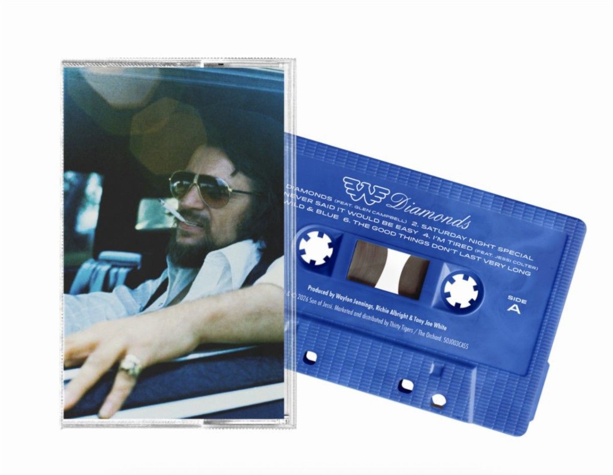 Waylon Jennings 'Diamonds' Cassette Packshot