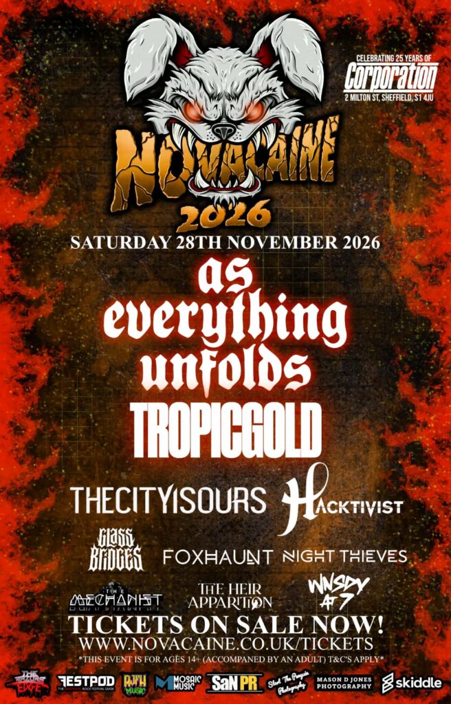 Novacaine Festival 2026 Poster