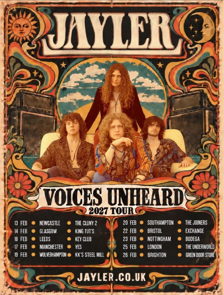 Jayler 'Voices Unheard' 2027 UK Tour Poster