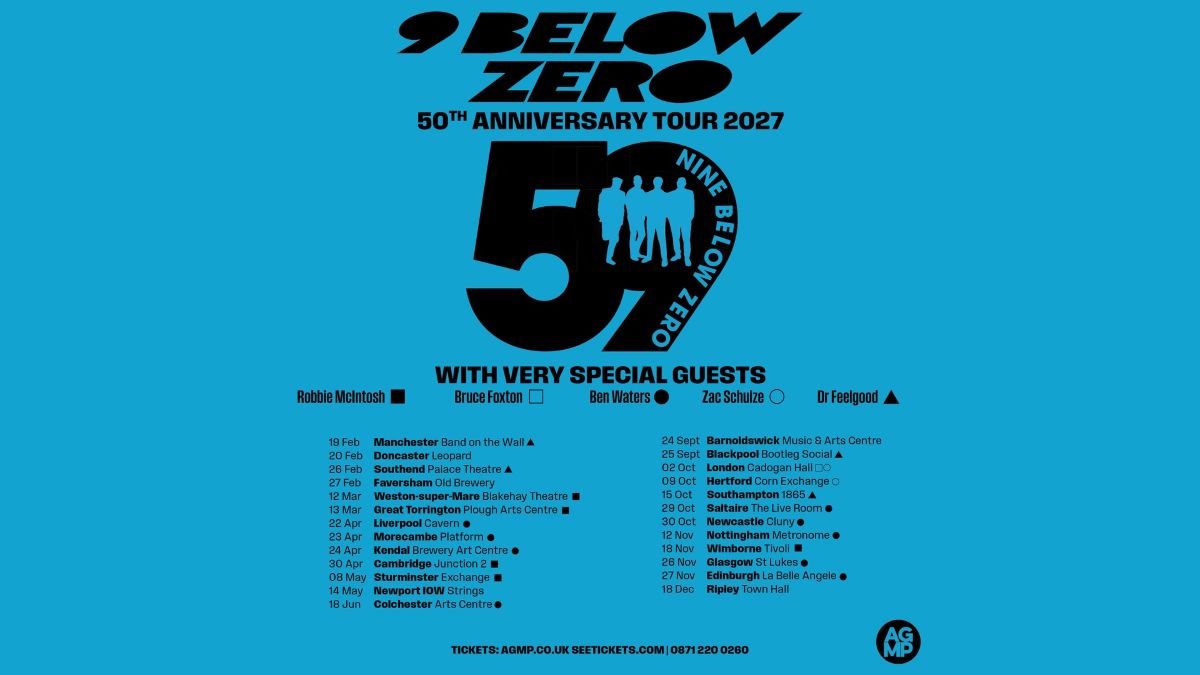 Nine Below Zero '59 Below Anniversary Tour Poster UK 2027